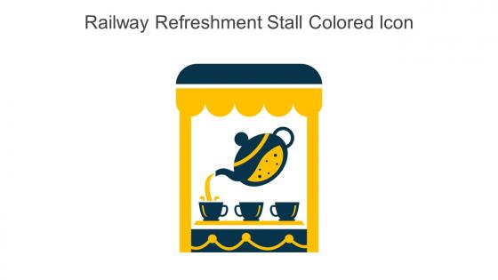 Railway Refreshment Stall Colored Icon In Powerpoint Pptx Png And Editable Eps Format