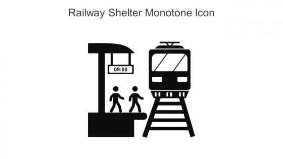 Railway Shelter Monotone Icon In Powerpoint Pptx Png And Editable Eps Format