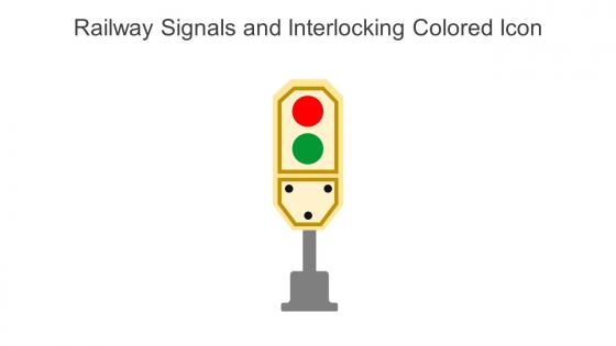 Railway Signals And Interlocking Colored Icon In Powerpoint Pptx Png And Editable Eps Format