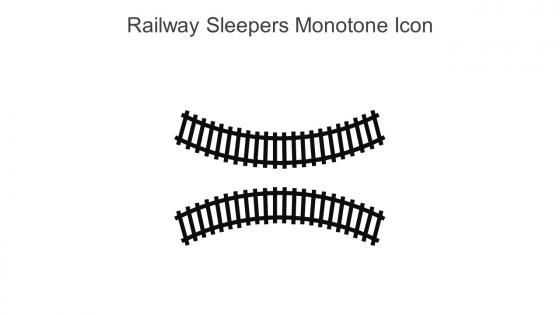 Railway Sleepers Monotone Icon In Powerpoint Pptx Png And Editable Eps Format