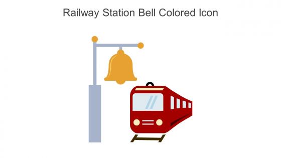 Railway Station Bell Colored Icon In Powerpoint Pptx Png And Editable Eps Format