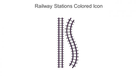 Railway Stations Colored Icon In Powerpoint Pptx Png And Editable Eps Format