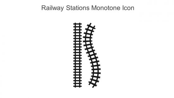 Railway Stations Monotone Icon In Powerpoint Pptx Png And Editable Eps Format
