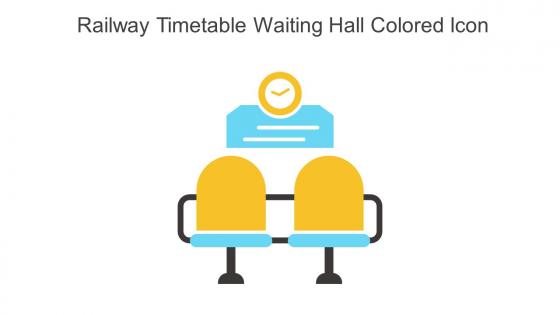 Railway Timetable Waiting Hall Colored Icon In Powerpoint Pptx Png And Editable Eps Format