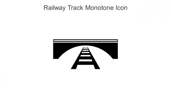 Railway Track Monotone Icon In Powerpoint Pptx Png And Editable Eps Format