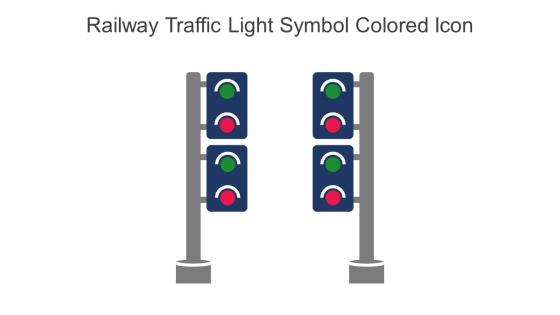 Railway Traffic Light Symbol Colored Icon In Powerpoint Pptx Png And Editable Eps Format
