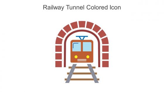 Railway Tunnel Colored Icon In Powerpoint Pptx Png And Editable Eps Format