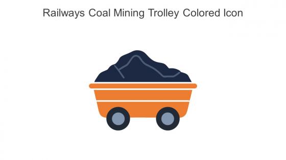 Railways Coal Mining Trolley Colored Icon In Powerpoint Pptx Png And Editable Eps Format