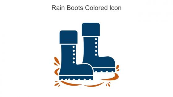 Rain Boots Colored Icon In Powerpoint Pptx Png And Editable Eps Format