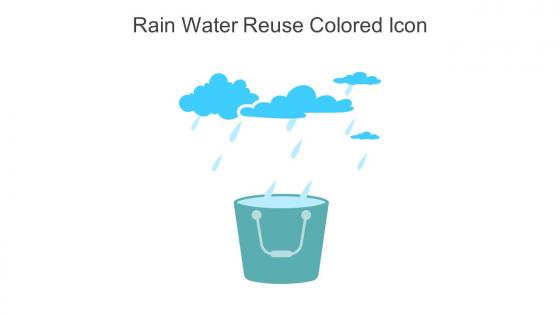 Rain Water Reuse Colored Icon In Powerpoint Pptx Png And Editable Eps Format