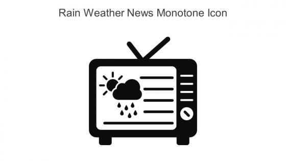Rain Weather News Monotone Icon In Powerpoint Pptx Png And Editable Eps Format