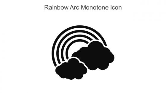 Rainbow Arc Monotone Icon In Powerpoint Pptx Png And Editable Eps Format