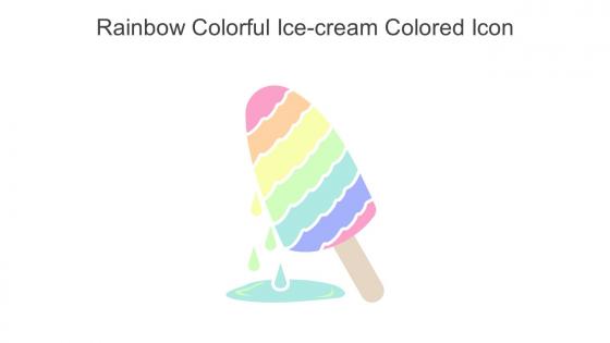 Rainbow Colorful Ice Cream Colored Icon In Powerpoint Pptx Png And Editable Eps Format