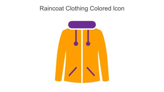 Raincoat Clothing Colored Icon In Powerpoint Pptx Png And Editable Eps Format