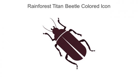 Rainforest Titan Beetle Colored Icon In Powerpoint Pptx Png And Editable Eps Format
