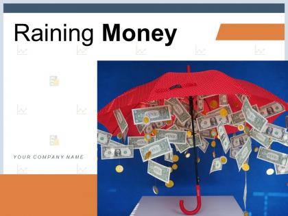Raining Money Dollar Currency Business Successful Entrepreneur