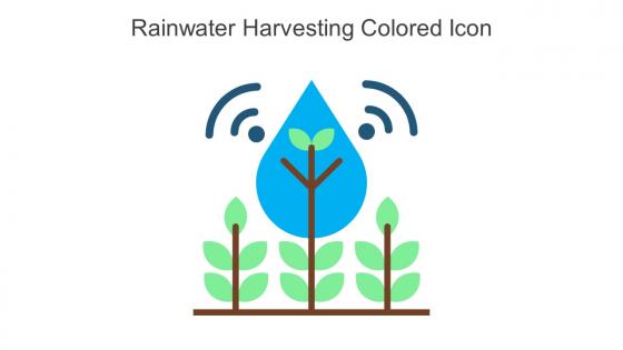 Rainwater Harvesting Colored Icon In Powerpoint Pptx Png And Editable Eps Format