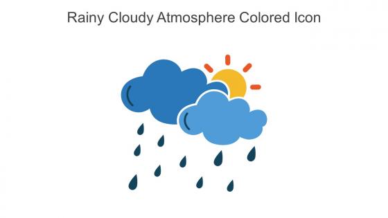 Rainy Cloudy Atmosphere Colored Icon In Powerpoint Pptx Png And Editable Eps Format