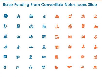 Raise funding from convertible notes icons slide ppt powerpoint presentation infographics