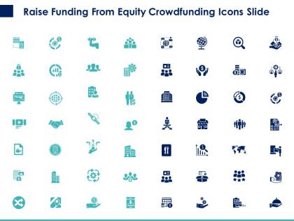 Raise funding from equity crowdfunding icons slide ppt powerpoint presentation summary