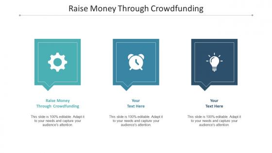 Raise Money Through Crowdfunding Ppt Powerpoint Presentation Model Introduction Cpb