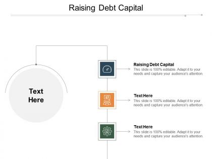 Raising debt capital ppt powerpoint presentation professional icon cpb