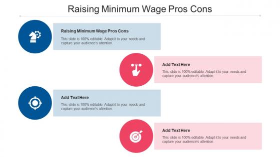 Raising Minimum Wage Pros Cons Ppt Powerpoint Presentation Summary Cpb