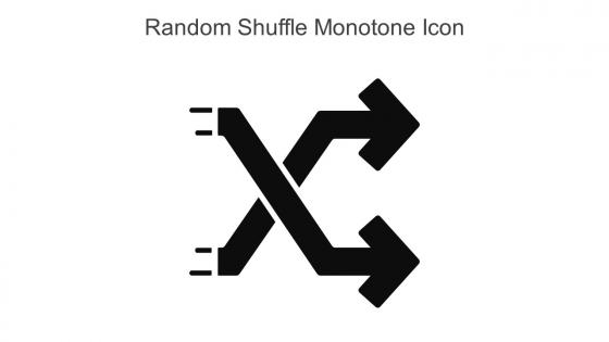 Random Shuffle Monotone Icon In Powerpoint Pptx Png And Editable Eps Format