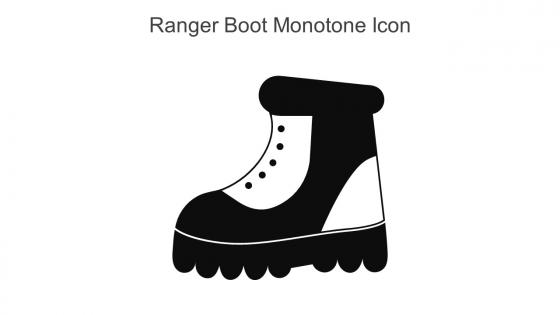 Ranger Boot Monotone Icon In Powerpoint Pptx Png And Editable Eps Format