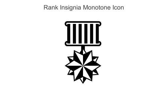 Rank Insignia Monotone Icon In Powerpoint Pptx Png And Editable Eps Format
