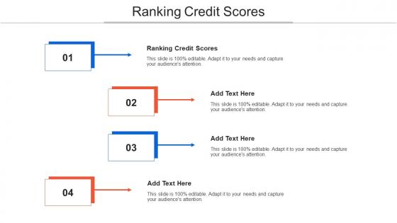 Ranking Credit Scores Ppt Powerpoint Presentation Model Shapes Cpb