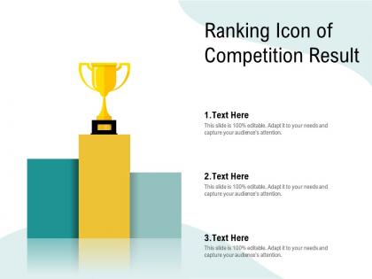 Ranking icon of competition result