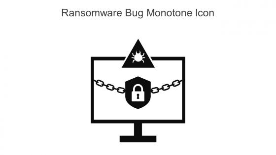 Ransomware Bug Monotone Icon In Powerpoint Pptx Png And Editable Eps Format
