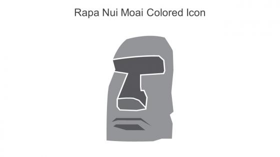 Rapa Nui Moai Colored Icon In Powerpoint Pptx Png And Editable Eps Format