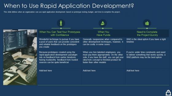 Rapid application development it when to use rapid application development