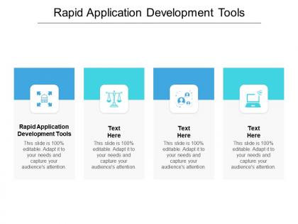 Rapid application development tools ppt powerpoint presentation outline summary cpb