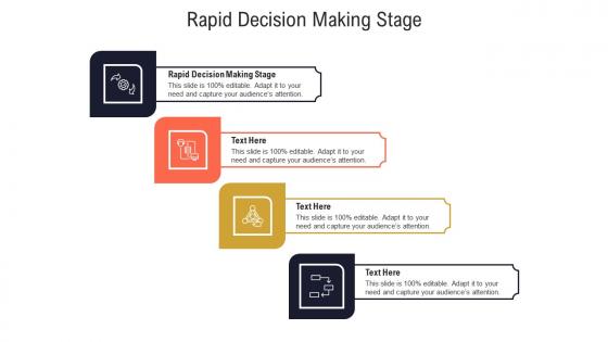 Rapid decision making stage ppt powerpoint presentation model graphics template cpb