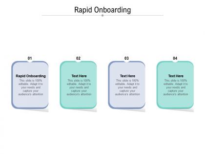 Rapid onboarding ppt powerpoint presentation portfolio mockup cpb