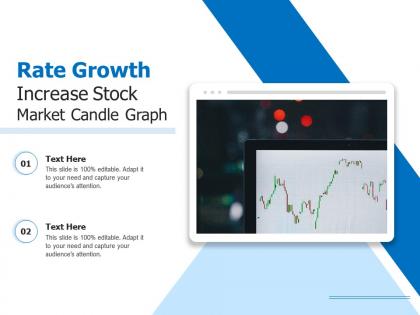 Rate growth increase stock market candle graph