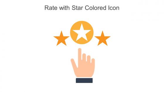 Rate With Star Colored Icon In Powerpoint Pptx Png And Editable Eps Format