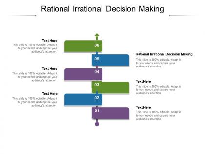 Rational irrational decision making ppt powerpoint presentation ideas example cpb