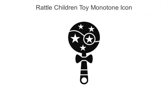 Rattle Children Toy Monotone Icon In Powerpoint Pptx Png And Editable Eps Format