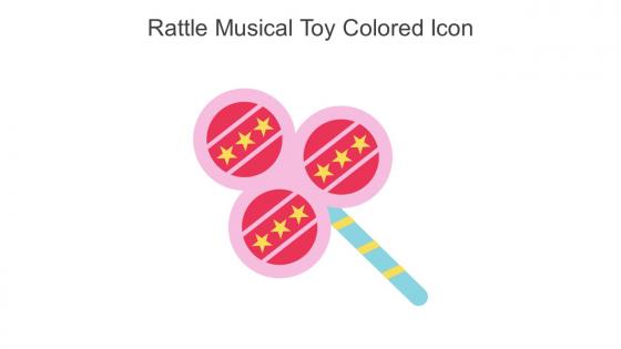 Rattle Musical Toy Colored Icon In Powerpoint Pptx Png And Editable Eps Format
