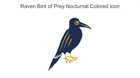 Raven Bird Of Prey Nocturnal Colored Icon In Powerpoint Pptx Png And Editable Eps Format