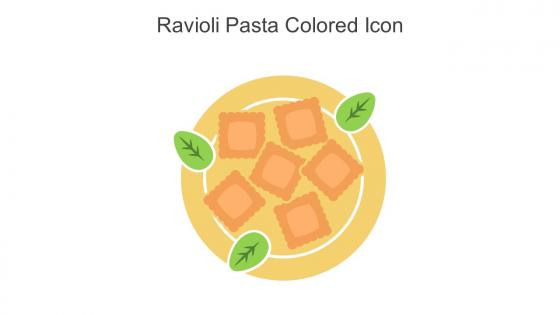 Ravioli Pasta Colored Icon In Powerpoint Pptx Png And Editable Eps Format