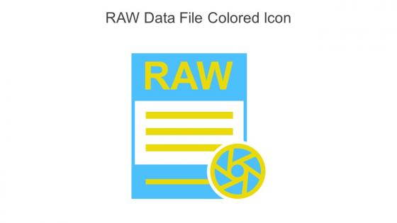 RAW Data File Colored Icon In Powerpoint Pptx Png And Editable Eps Format
