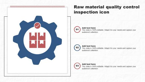 Raw Material Quality Control Inspection Icon