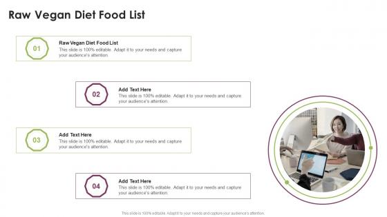 Raw Vegan Diet Food List In Powerpoint And Google Slides Cpb