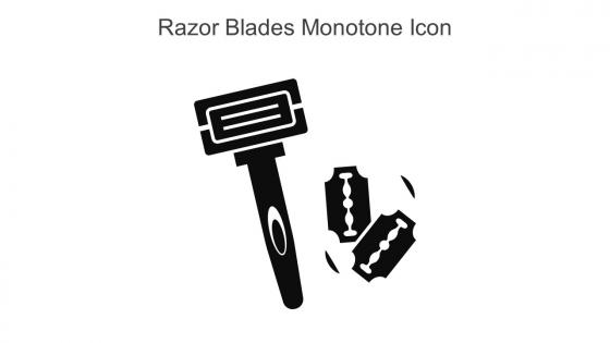 Razor Blades Monotone Icon In Powerpoint Pptx Png And Editable Eps Format