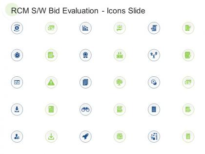 Rcm s w bid evaluation icons slide ppt styles vector